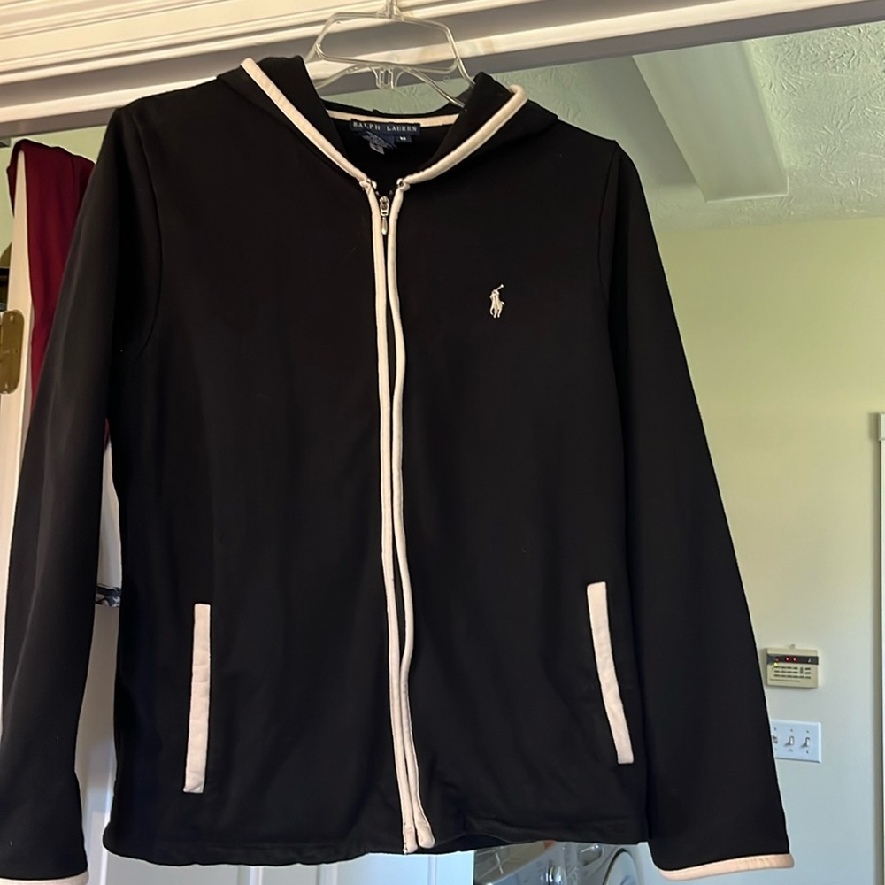 Polo women’s medium front zip hoodie.